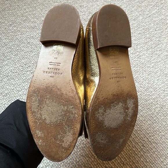 Sezane Gold Lisa Loafers size 39 - Picture 4 of 6